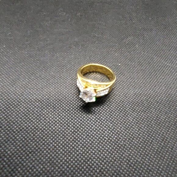 Seta Gold Tone CZ Ring - Picture 5 of 5